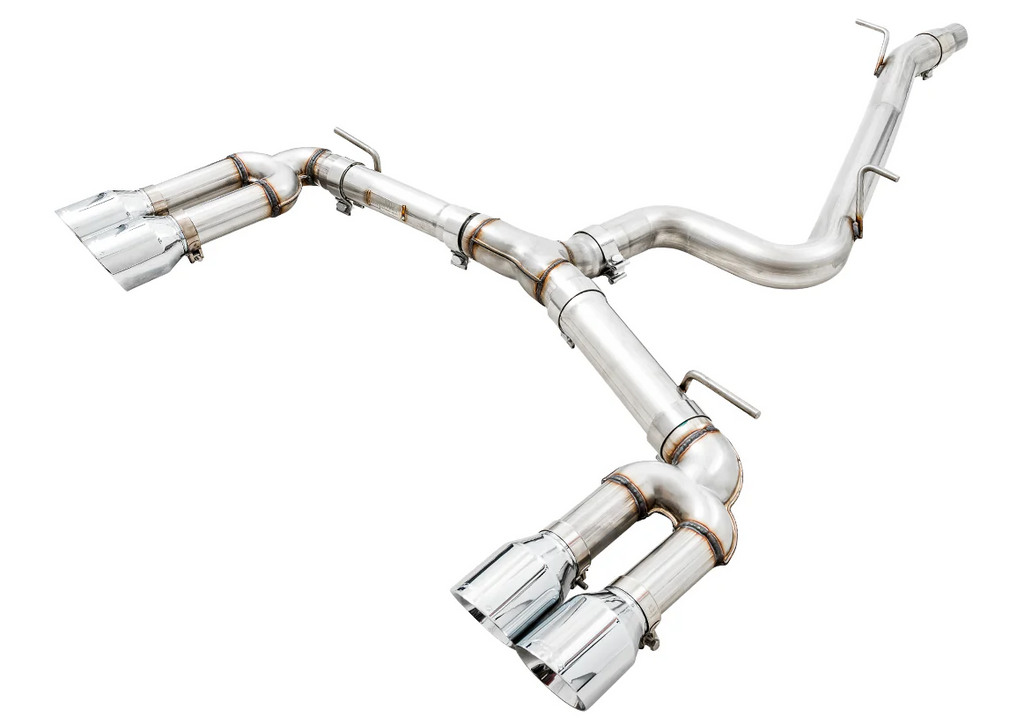 AWE Tuning Audi 8V S3 Track Edition Exhaust w/Chrome Silver Tips 102mm
