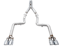 AWE Tuning 2017+ Dodge Challenger 5.7L Track Edition Exhaust - Chrome Silver Quad Tips