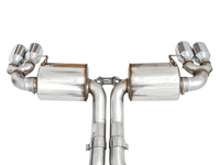 AWE Tuning 2019+ BMW M340i (G20) Resonated Touring Edition Exhaust - Quad Chrome Silver Tips