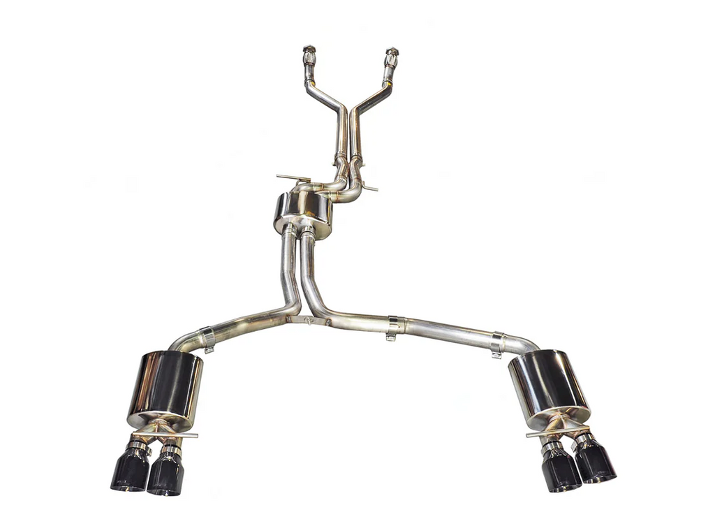 AWE Tuning Audi C7 / C7.5 S6 4.0T Touring Edition Exhaust - Diamond Black Tips