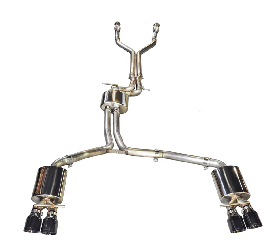 AWE Tuning Audi C7 / C7.5 S7 4.0T Touring Edition Exhaust - Diamond Black Tips