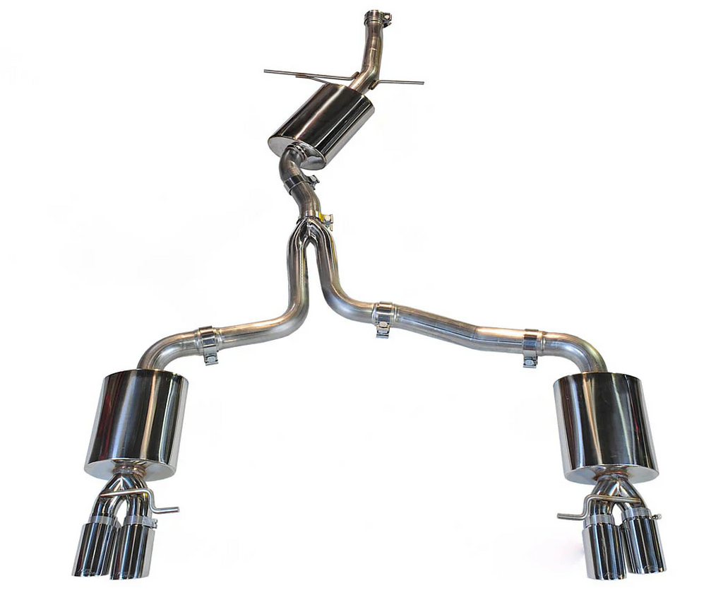 AWE Tuning Audi B8 A5 2.0T Touring Edition Exhaust - Quad Outlet Diamond Black Tips