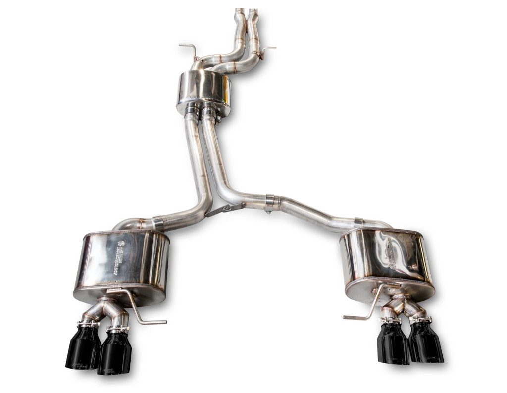 AWE Tuning Audi 8R SQ5 Touring Edition Exhaust - Quad Outlet Diamond Black Tips