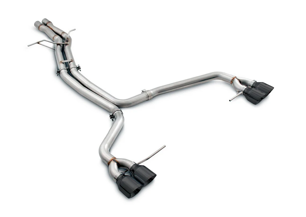 AWE Tuning Porsche Macan Touring Edition Exhaust System - Diamond Black 102mm Tips