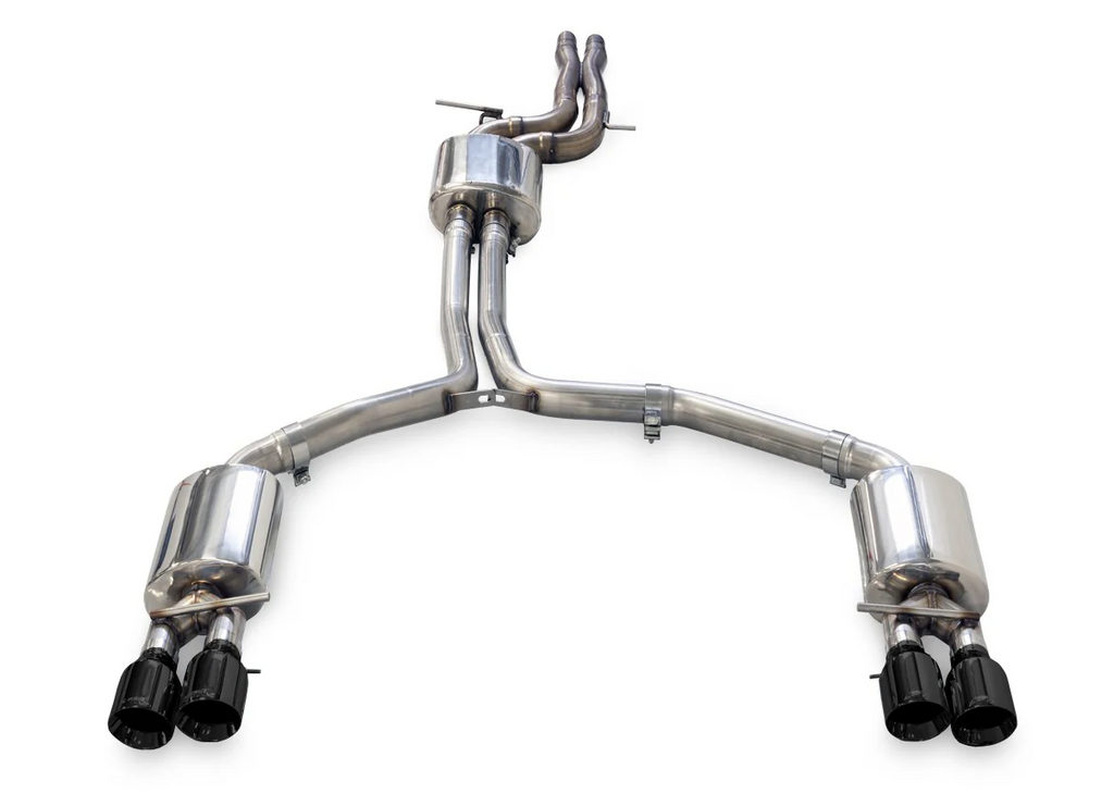 AWE Tuning Audi C7.5 A7 3.0T Touring Edition Exhaust - Quad Outlet Diamond Black Tips