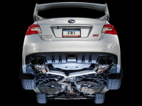 AWE Tuning Subaru STI VA / WRX GV / STI GV Sedan Touring Edition Exhaust - Diamond Black Tip (102mm)