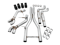 AWE Tuning 16-19 Chevy Camaro SS Resonated Cat-Back Exhaust -Track Edition (Quad Diamond Black Tips)