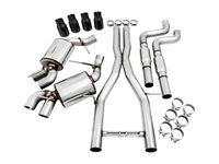 AWE Tuning 16-19 Chevy Camaro SS Res Cat-Back Exhaust -Touring Edition (Quad Diamond Black Tips)