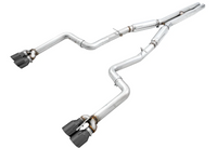 AWE Tuning 2017+ Dodge Challenger 5.7L Track Edition Exhaust - Diamond Black Quad Tips