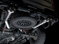 AWE Tuning 4th Gen GM 1500 6.2L 0FG Catback Split Rear Exit (w/ Bumper Cutouts) - Quad Diamond Tips