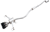 AWE Tuning 2017+ Honda Civic Type R Touring Edition Exhaust w/Front Pipe & Triple Diamond Black Tips