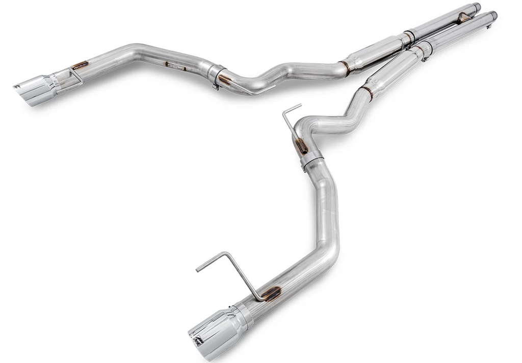 AWE Tuning S550 Mustang GT Cat-back Exhaust - Track Edition (Chrome Silver Tips)