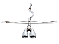 AWE Tuning 2016+ Honda Civic Si Track Edition Exhaust w/Front Pipe & Dual Chrome Silver Tips