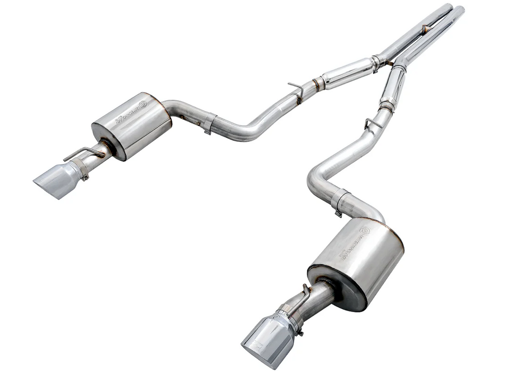 AWE Tuning 2015+ Dodge Charger 6.4L/6.2L SC Non-Resonated Touring Edition Exhaust - Silver Tips