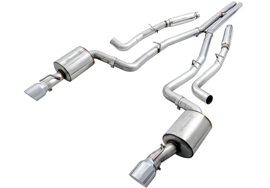 AWE Tuning 2017+ Dodge Charger 5.7L Touring Edition Exhaust - Non-Resonated - Chrome Silver Tips