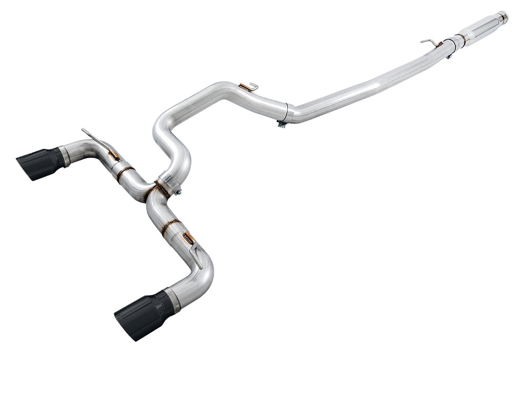 AWE Tuning Ford Focus RS Track Edition Cat-back Exhaust - Diamond Black Tips