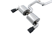 AWE Tuning Ford Focus RS Touring Edition Cat-back Exhaust - Resonated - Diamond Black Tips