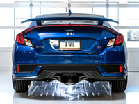 AWE Tuning 2016+ Honda Civic Si Track Edition Exhaust w/Front Pipe & Dual Diamond Black Tips