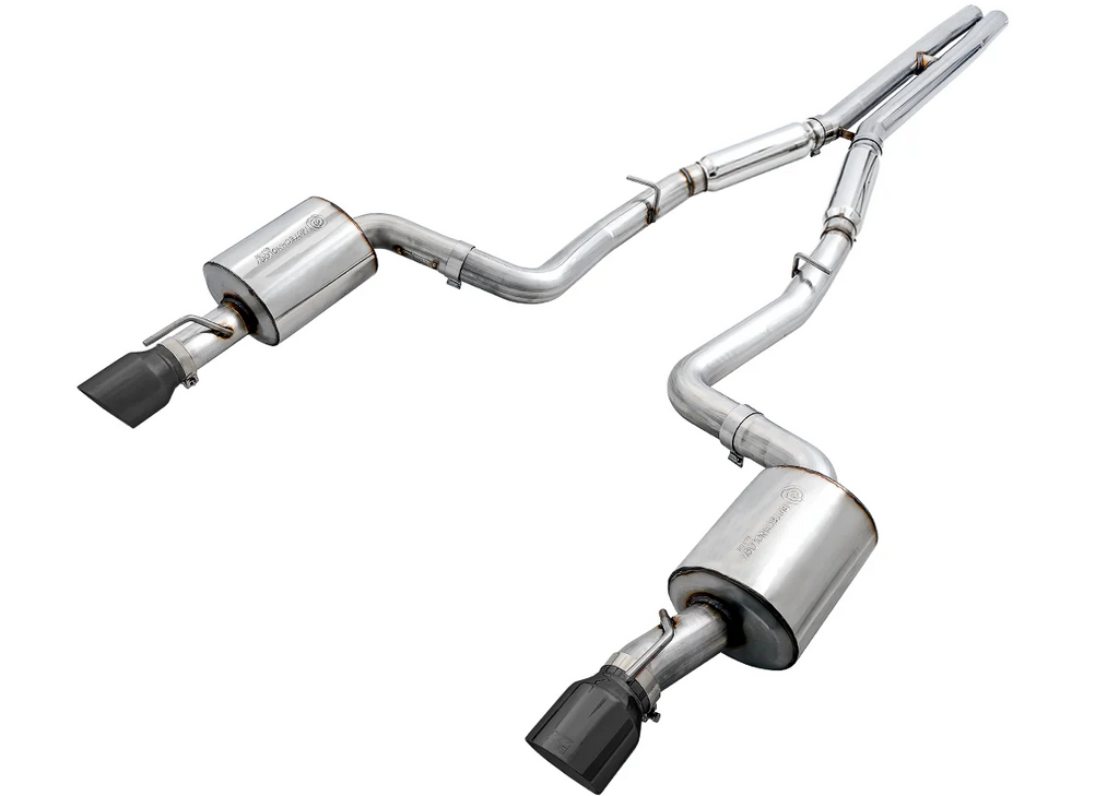 AWE Tuning 2015+ Dodge Charger 6.4L/6.2L Non-Resonated Touring Edition Exhaust - Diamond Blk Tips