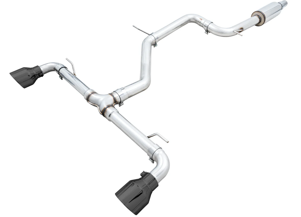 AWE 2022 VW GTI MK8  Track Edition Exhaust - Diamond Black Tips