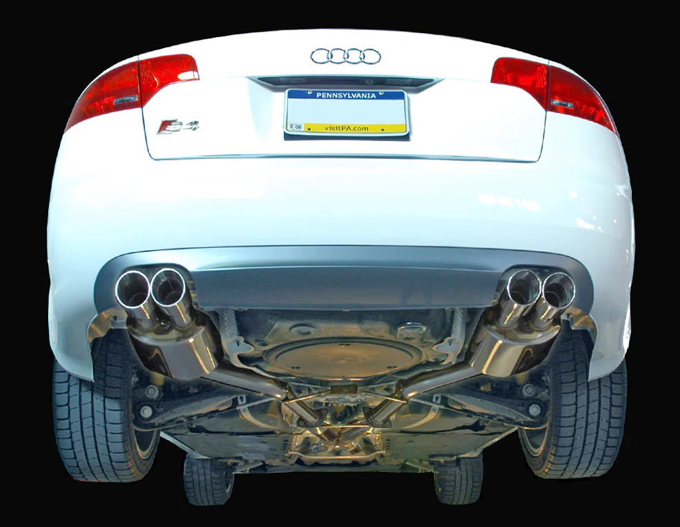 AWE Tuning Audi B7 S4 Track Edition Exhaust - Polished Silver Tips