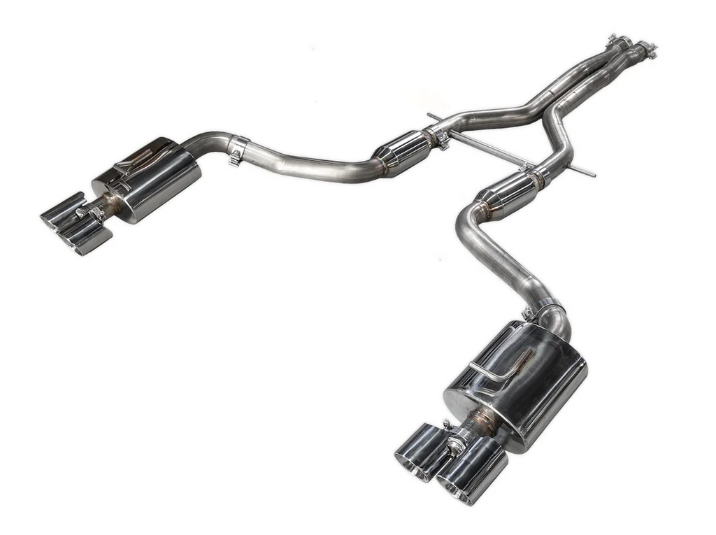 AWE Tuning Panamera 2/4 Track Edition Exhaust (2011-2013) - w/Chrome Silver Tips