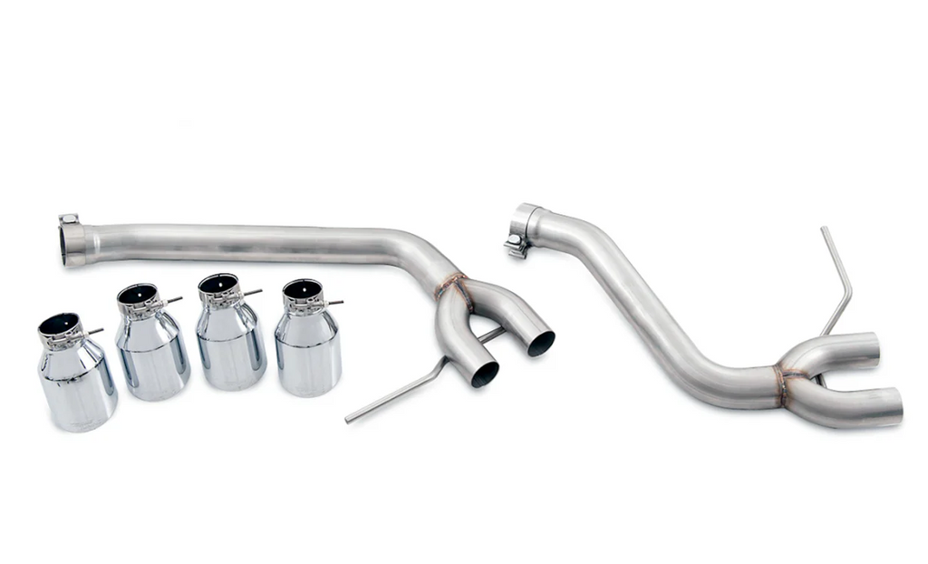 AWE Tuning Porsche Macan Track Edition Exhaust System - Chrome Silver 102mm Tips