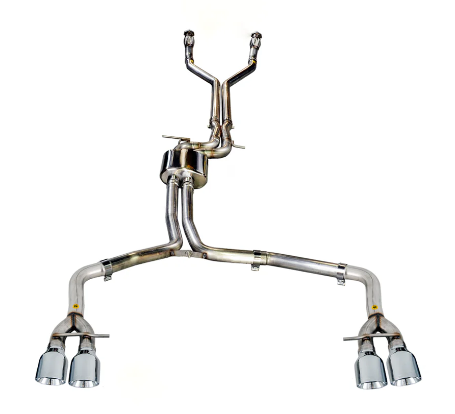 AWE Tuning Audi C7 / C7.5 S7 4.0T Track Edition Exhaust - Chrome Silver Tips