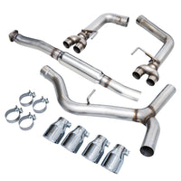 AWE Tuning Subaru WRX/STI VA/GV Sedan Track Edition Exhaust - Chrome Silver Tips (102mm)