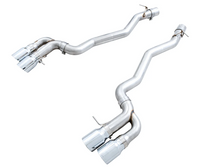 AWE Tuning 18-19 BMW M5 (F90) 4.4T AWD Axle-back Exhaust - Track Edition (Chrome Silver Tips)