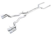AWE Tuning 18-19 BMW M5 (F90) 4.4T AWD Cat-back Exhaust - Track Edition (Chrome Silver Tips)