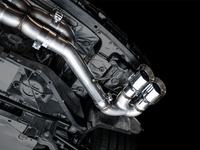 AWE Tuning 2020 Chevrolet Corvette (C8) Track Edition Exhaust - Quad Chrome Silver Tips