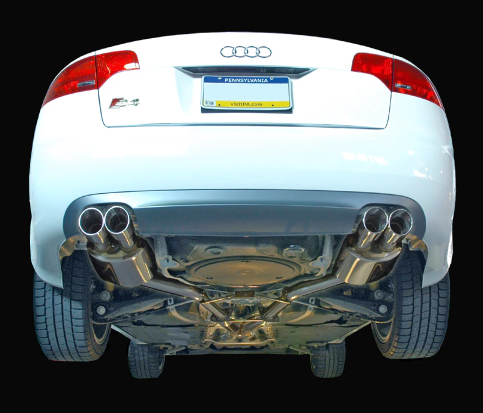 AWE Tuning Audi B7 S4 Track Edition Exhaust - Diamond Black Tips