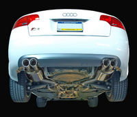 AWE Tuning Audi B7 S4 Track Edition Exhaust - Diamond Black Tips