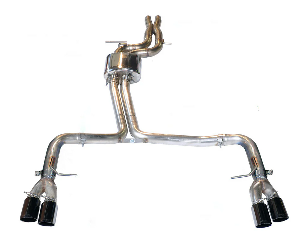 AWE Tuning Audi B8 / B8.5 S4 3.0T Track Edition Exhaust - Diamond Black Tips (90mm)