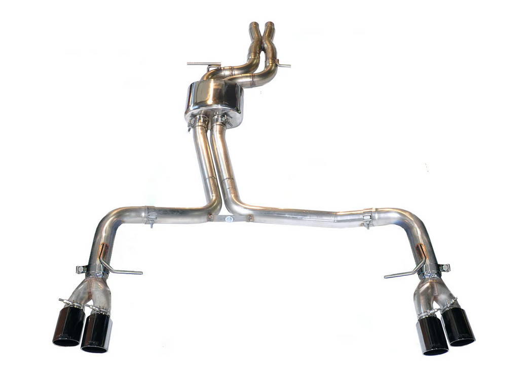 AWE Tuning Audi B8.5 S4 3.0T Track Edition Exhaust - Diamond Black Tips (102mm)