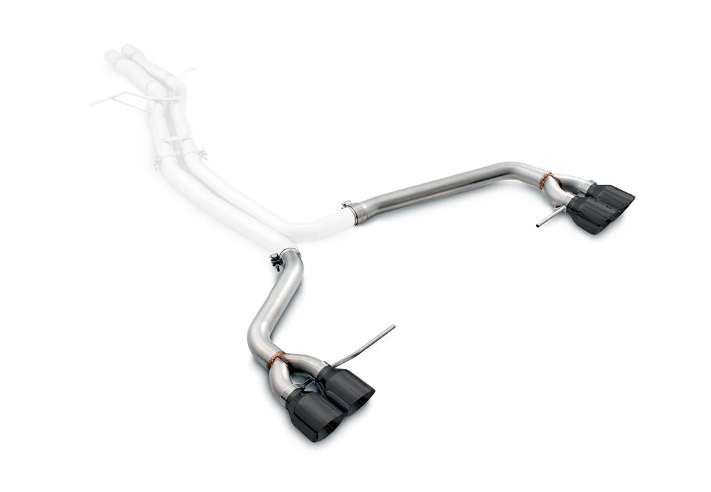 AWE Tuning Porsche Macan Track Edition Exhaust System - Diamond Black 102mm Tips