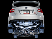 AWE Tuning Subaru WRX/STI VA/GV Sedan Track Edition Exhaust - Diamond Black Tips (102mm)