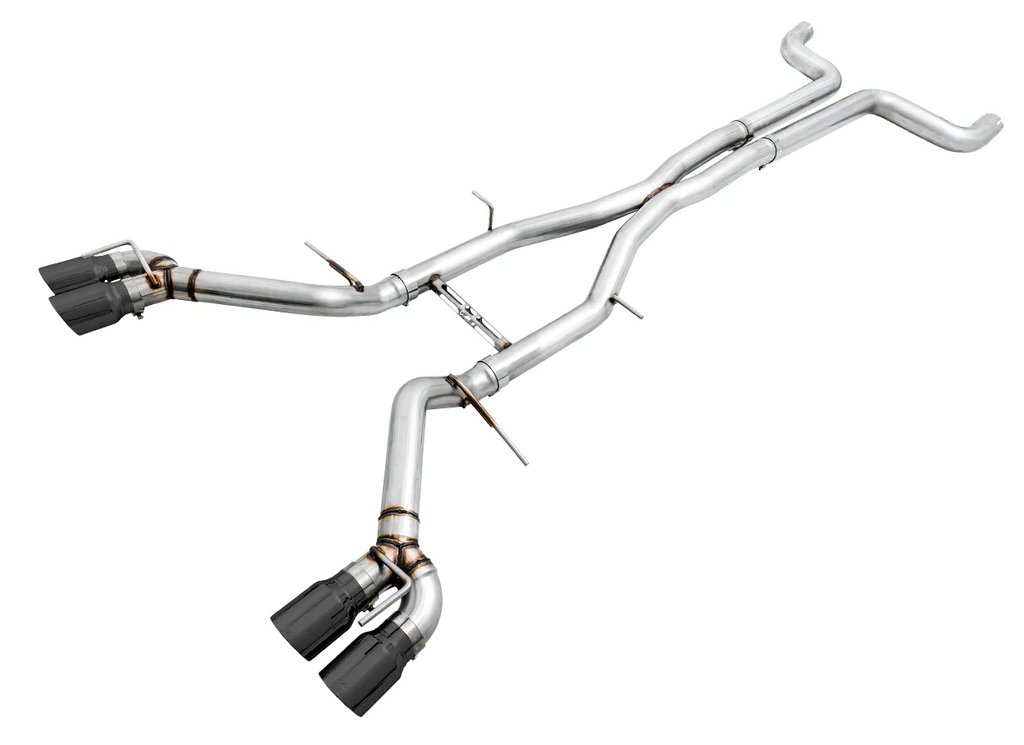 AWE Tuning 16-19 Chevy Camaro SS Non-Res Cat-Back Exhaust - Track Edition (Quad Diamond Black Tips)