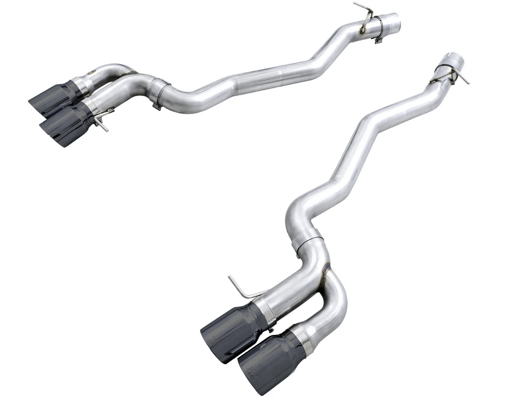 AWE Tuning 18-19 BMW F90 M5 Track Edition Axle-Back Exhaust- Black Diamond Tips