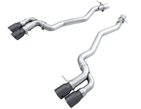 AWE Tuning 18-19 BMW F90 M5 Track Edition Axle-Back Exhaust- Black Diamond Tips