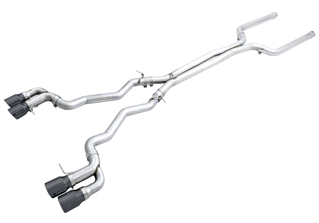 AWE Tuning 18-19 BMW M5 (F90) 4.4T AWD Cat-back Exhaust - Track Edition (Diamond Black Tips)