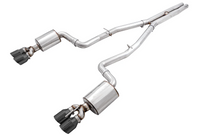 AWE Tuning 2017+ Challenger 5.7 Touring Edition Exhaust - Non-Resonated - Diamond Black Quad Tips