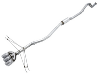 AWE Tuning 2016+ Honda Civic Si Track Edition Exhaust w/Front Pipe & Triple Chrome Silver Tips