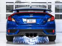 AWE Tuning 2016+ Honda Civic Si Track Edition Exhaust w/Front Pipe & Triple Diamond Black Tips