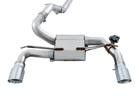 AWE Tuning Ford Focus RS SwitchPath Cat-back Exhaust - Chrome Silver Tips