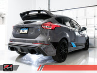 AWE Tuning Ford Focus RS SwitchPath Cat-back Exhaust - Diamond Black Tips