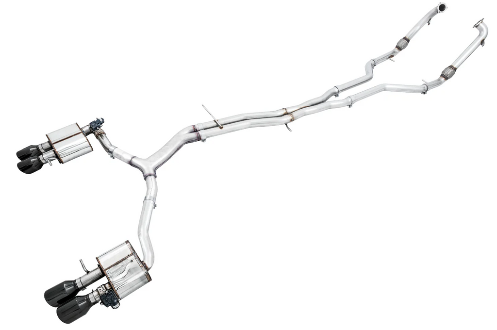 AWE Tuning Audi B9 S5 Sportback SwitchPath Exhaust - Non-Resonated (Black 102mm Tips)
