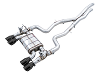 AWE Tuning BMW F8X M3/M4 SwitchPath Catback Exhaust - Diamond Black Tips