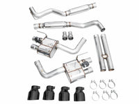 AWE 2024 Ford Mustang Dark Horse S650 RWD SwitchPath Catback Exhaust w/ Quad Diamond Black Tips
